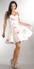 Main image of Strapless Sweetheart Neck Rose Print Short Homecoming Dress
